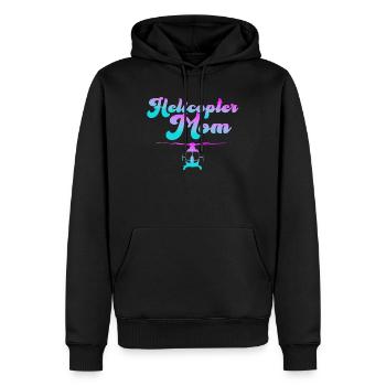 Helikopter Eltern Lustige Helikoptermutter - Männer Premium Bio Hoodie - Schwarz - Vorne - Nico (187cm)
