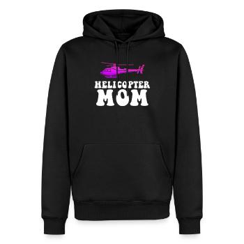 Helikopter Eltern Lustige Helikoptermutter - Männer Premium Bio Hoodie - Schwarz - Vorne - Nico (187cm)