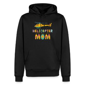 Helikopter Eltern Lustige Helikoptermutter - Männer Premium Bio Hoodie - Schwarz - Vorne - Nico (187cm)