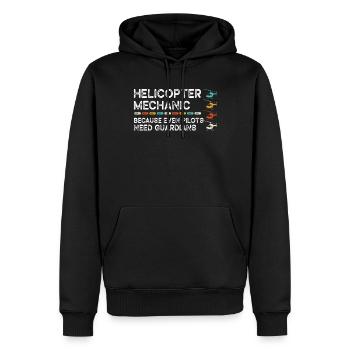 Mécanicien d’hélicoptère Guardian Pride - Sweat à capuche Premium bio Homme - noir - Devant - Nico (187cm)