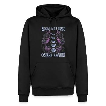 Ostara Witch Moon Eostre Spring Eastern - Men’s Premium Organic Hoodie - black - Front - Nico (187cm)