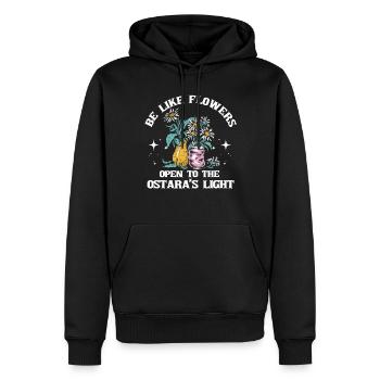 Ostara Witch Moon Eostre Spring Eastern - Men’s Premium Organic Hoodie - black - Front - Nico (187cm)
