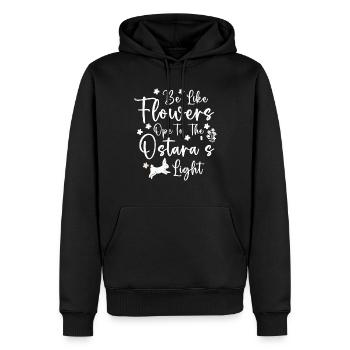 Ostara Witch Moon Eostre Spring Eastern - Men’s Premium Organic Hoodie - black - Front - Nico (187cm)