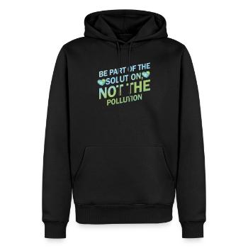 Pas de déchets sauvages : Journée de la Terre, - Sweat à capuche Premium bio Homme - noir - Devant - Nico (187cm)