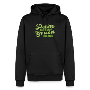 Jardinier Urbain Hommes Femmes Microgreens - Sweat à capuche Premium bio Homme - noir - Devant - Nico (187cm)