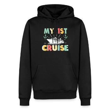 Mein erster Kreuzfahrt-Familienurlaub - Spaß - Männer Premium Bio Hoodie - Schwarz - Vorne - Nico (187cm)
