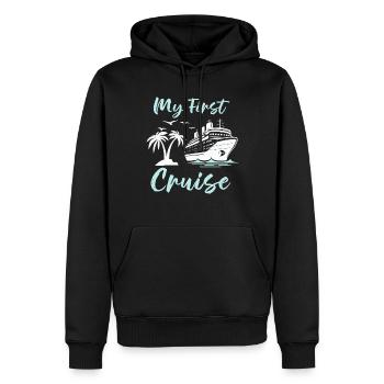 Mein erster Kreuzfahrt-Familienurlaub - Spaß - Männer Premium Bio Hoodie - Schwarz - Vorne - Nico (187cm)