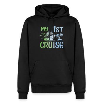 Mein erster Kreuzfahrt-Familienurlaub - Spaß - Männer Premium Bio Hoodie - Schwarz - Vorne - Nico (187cm)