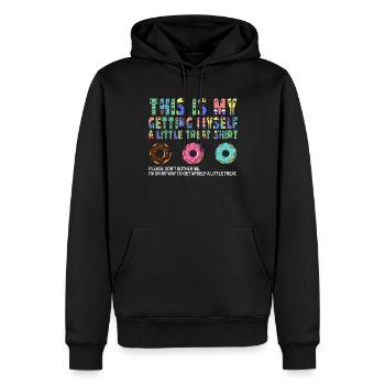 Dessert crémeux au sundae Ne me dérangez pas - Sweat à capuche Premium bio Homme - noir - Devant - Nico (187cm)