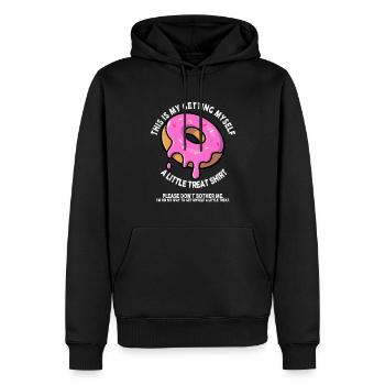 Dessert crémeux au sundae Ne me dérangez pas - Sweat à capuche Premium bio Homme - noir - Devant - Nico (187cm)
