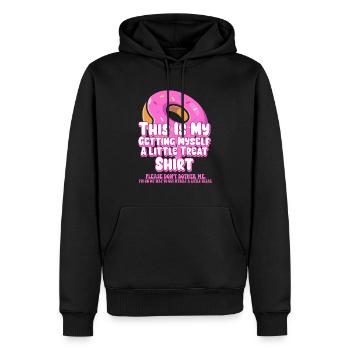 Dessert crémeux au sundae Ne me dérangez pas - Sweat à capuche Premium bio Homme - noir - Devant - Nico (187cm)
