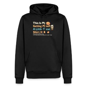 Dessert crémeux au sundae Ne me dérangez pas - Sweat à capuche Premium bio Homme - noir - Devant - Nico (187cm)