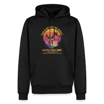 Dessert crémeux au sundae Ne me dérangez pas - Sweat à capuche Premium bio Homme - noir - Devant - Nico (187cm)