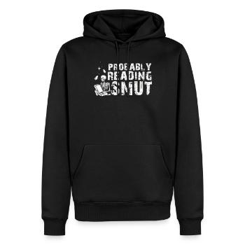 Wahrscheinlich lesen Schmutz Liebesromane Schmutz - Männer Premium Bio Hoodie - Schwarz - Vorne - Nico (187cm)
