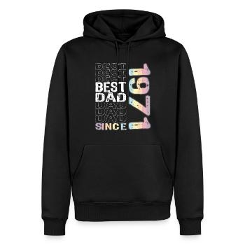 Bester Papa der Welt seit 1971 Vatertag - Männer Premium Bio Hoodie - Schwarz - Vorne - Nico (187cm)