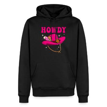 Western Country Texas Cowboyhut - Männer Premium Bio Hoodie - Schwarz - Vorne - Nico (187cm)