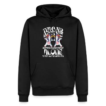 Les meilleurs amis des enseignants parce qu’ils deviennent fous - Sweat à capuche Premium bio Homme - noir - Devant - Nico (187cm)