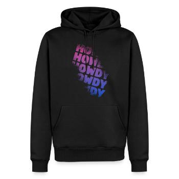 Western Country Texas Cowboyhut - Männer Premium Bio Hoodie - Schwarz - Vorne - Nico (187cm)