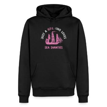 Sailor Meme Pirate Ship Ocean Sailing - Men’s Premium Organic Hoodie - black - Front - Nico (187cm)