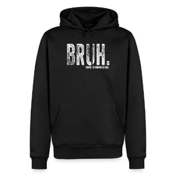 Bruh Formerly Known As Dad - Men’s Premium Organic Hoodie - black - Front - Nico (187cm)