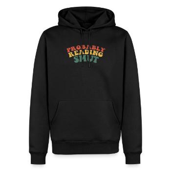 Wahrscheinlich lesen Schmutz Vintage-Bücher Schmutz - Männer Premium Bio Hoodie - Schwarz - Vorne - Nico (187cm)