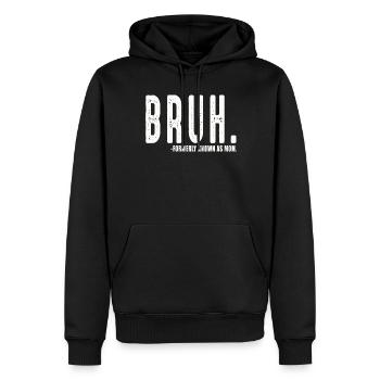 Bruh Formerly Known As Mom - Men’s Premium Organic Hoodie - black - Front - Nico (187cm)