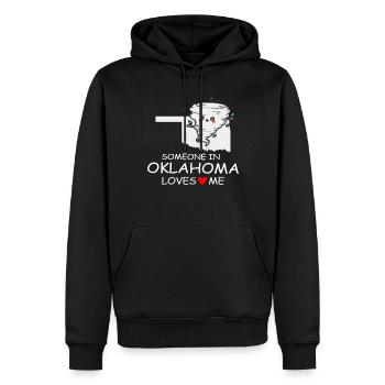 Someone In Oklahoma Loves Me - Men’s Premium Organic Hoodie - black - Front - Nico (187cm)