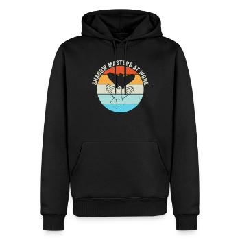 Shadow Masters At Work Puppet Shows - Men’s Premium Organic Hoodie - black - Front - Nico (187cm)