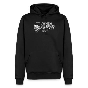 Arnis Eskrima Kali Filipino FMA Stick - Sweat à capuche Premium bio Homme - noir - Devant - Nico (187cm)