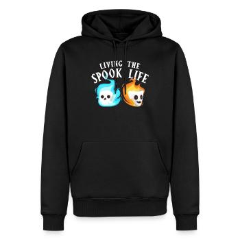 Vivre la vie fantôme Spook Life Appât - Sweat à capuche Premium bio Homme - noir - Devant - Nico (187cm)