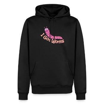 Wurmfarmer Wurmkompost Niedliche Männer Frauen - Männer Premium Bio Hoodie - Schwarz - Vorne - Nico (187cm)