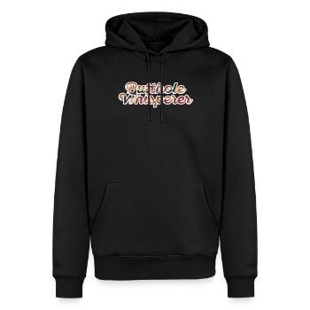 Butthole Whisperer - Men’s Premium Organic Hoodie - black - Front - Nico (187cm)
