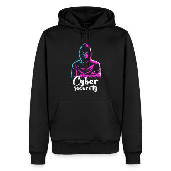 Cybersicherheitsexpertise von ethischen Hackern - Männer Premium Bio Hoodie - Schwarz - Vorne - Nico (187cm)