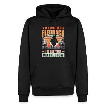 Si je voulais un ingénieur du son en retour - Sweat à capuche Premium bio Homme - noir - Devant - Nico (187cm)