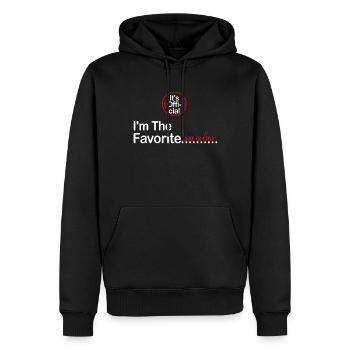 C’est le gendre préféré officiel - Sweat à capuche Premium bio Homme - noir - Devant - Nico (187cm)