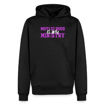 Mutterschaft ist mein Dienst - Männer Premium Bio Hoodie - Schwarz - Vorne - Nico (187cm)