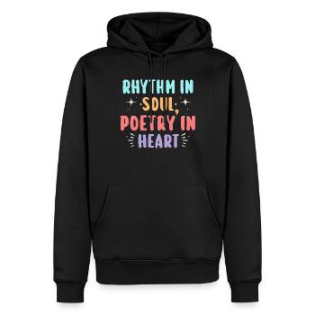 Poetry Slam Schriftsteller Poet Literatur Slam - Männer Premium Bio Hoodie - Schwarz - Vorne - Nico (187cm)
