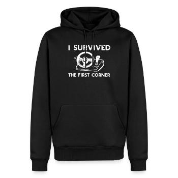 Simracer Esports Enthusiast Sim Racing - Männer Premium Bio Hoodie - Schwarz - Vorne - Nico (187cm)