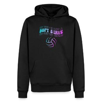 Wenn Sie ein Softeis wollen, holen Sie sich Eis - Männer Premium Bio Hoodie - Schwarz - Vorne - Nico (187cm)