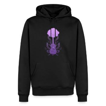 Yggdrasil Nature Musicien Arbre De Vie - Sweat à capuche Premium bio Homme - noir - Devant - Nico (187cm)