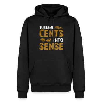 Numismatik Münzsammler Leidenschaft - Männer Premium Bio Hoodie - Schwarz - Vorne - Nico (187cm)