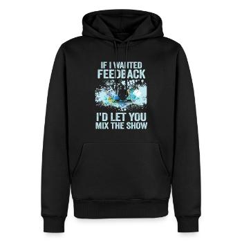 Si je voulais un ingénieur du son en retour - Sweat à capuche Premium bio Homme - noir - Devant - Nico (187cm)