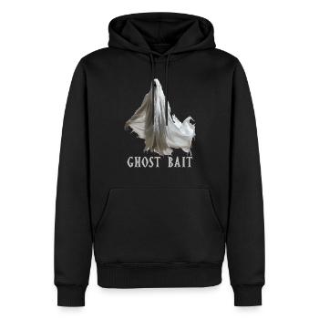 Living The Spook Life Ghost Bait - Men’s Premium Organic Hoodie - black - Front - Nico (187cm)