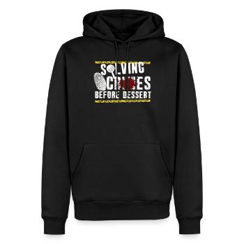 Murder Mystery Dinner Fun Night - Sweat à capuche Premium bio Homme - noir - Devant - Nico (187cm)