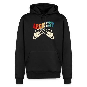 Ébéniste Ébéniste Cadeau Menuisier - Sweat à capuche Premium bio Homme - noir - Devant - Nico (187cm)