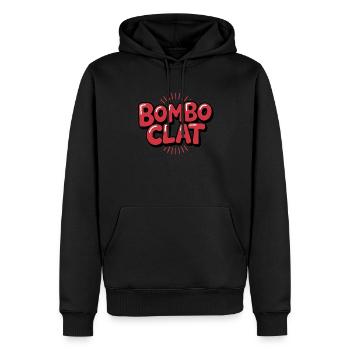 Bomboclat - T-shirt drôle de mème - Sweat à capuche Premium bio Homme - noir - Devant - Nico (187cm)