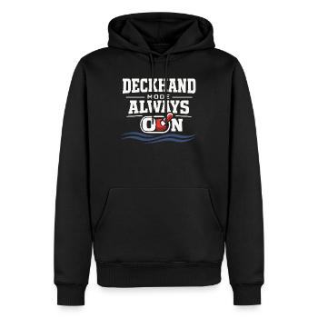 Seamanship Gift for Deckhand Ocean Work - Men’s Premium Organic Hoodie - black - Front - Nico (187cm)