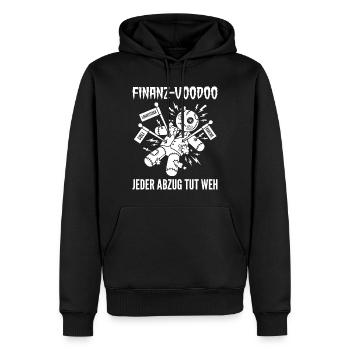 Finanz Voodoo Puppe Jeder Abzug Tut Weh - Männer Premium Bio Hoodie - Schwarz - Vorne - Nico (187cm)