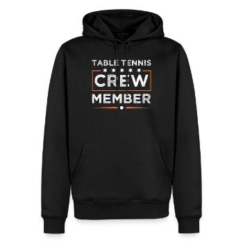 Tisch Tennis Crew - Männer Premium Bio Hoodie - Schwarz - Vorne - Nico (187cm)