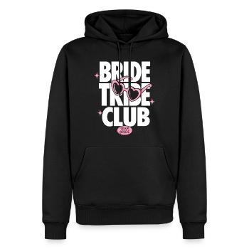 Bride Tribe Club Équipe Mariée - Sweat à capuche Premium bio Homme - noir - Devant - Nico (187cm)